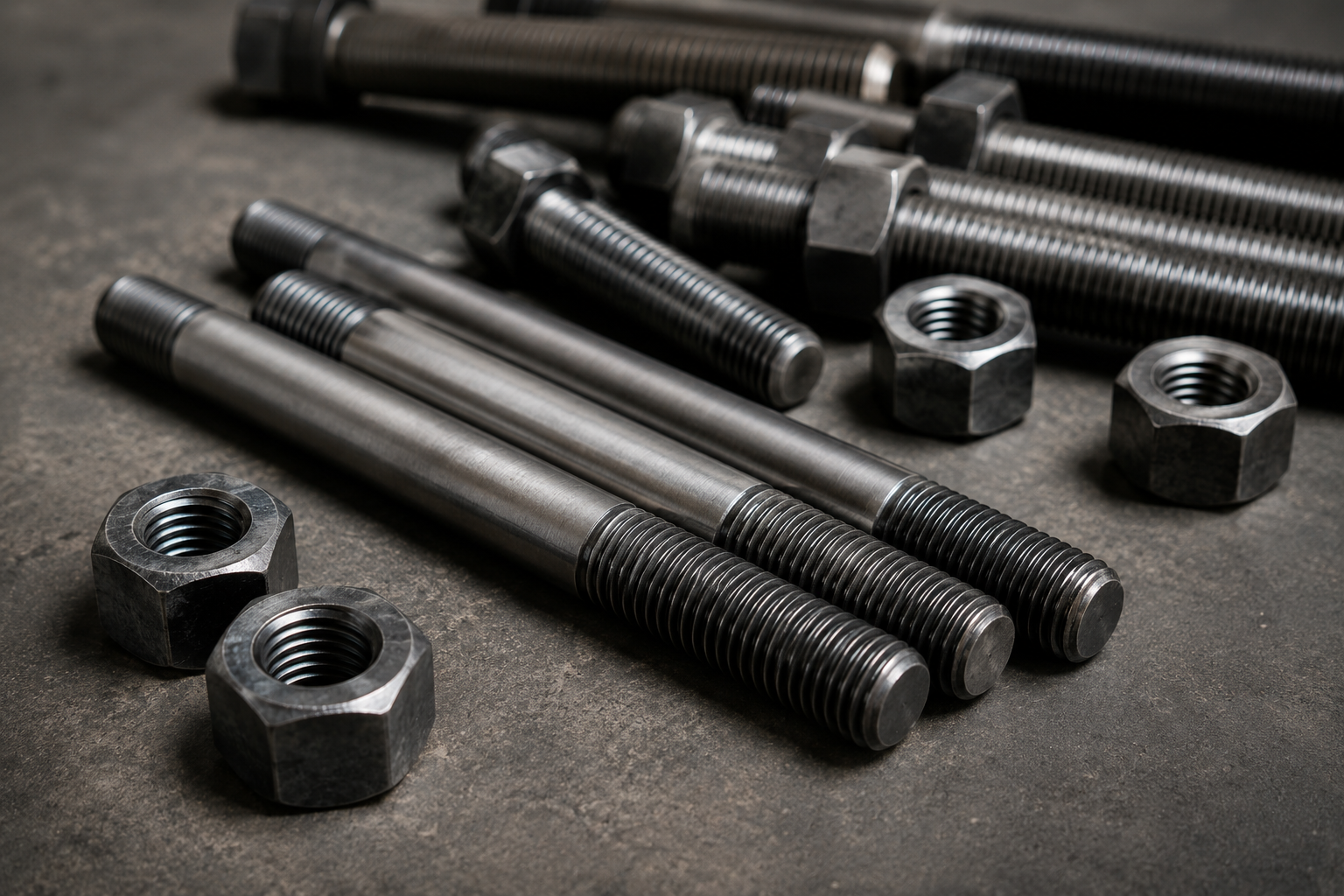 Veja como escolher o parafuso prisioneiro ideal para uso industrial considerando rosca, material, resistência, acabamento e aplicação correta